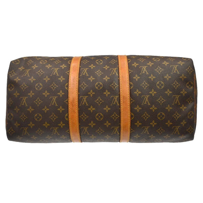 Louis Vuitton Keepall Monogram Canvas, Brown, Canvas, Travel Bag