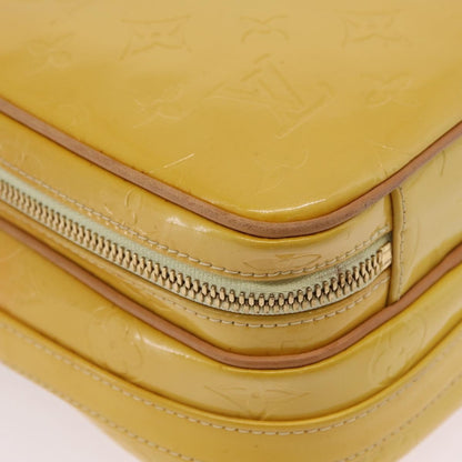 Louis Vuitton Wooster Monogram Vernis, Yellow, Patent Leather, Handbag