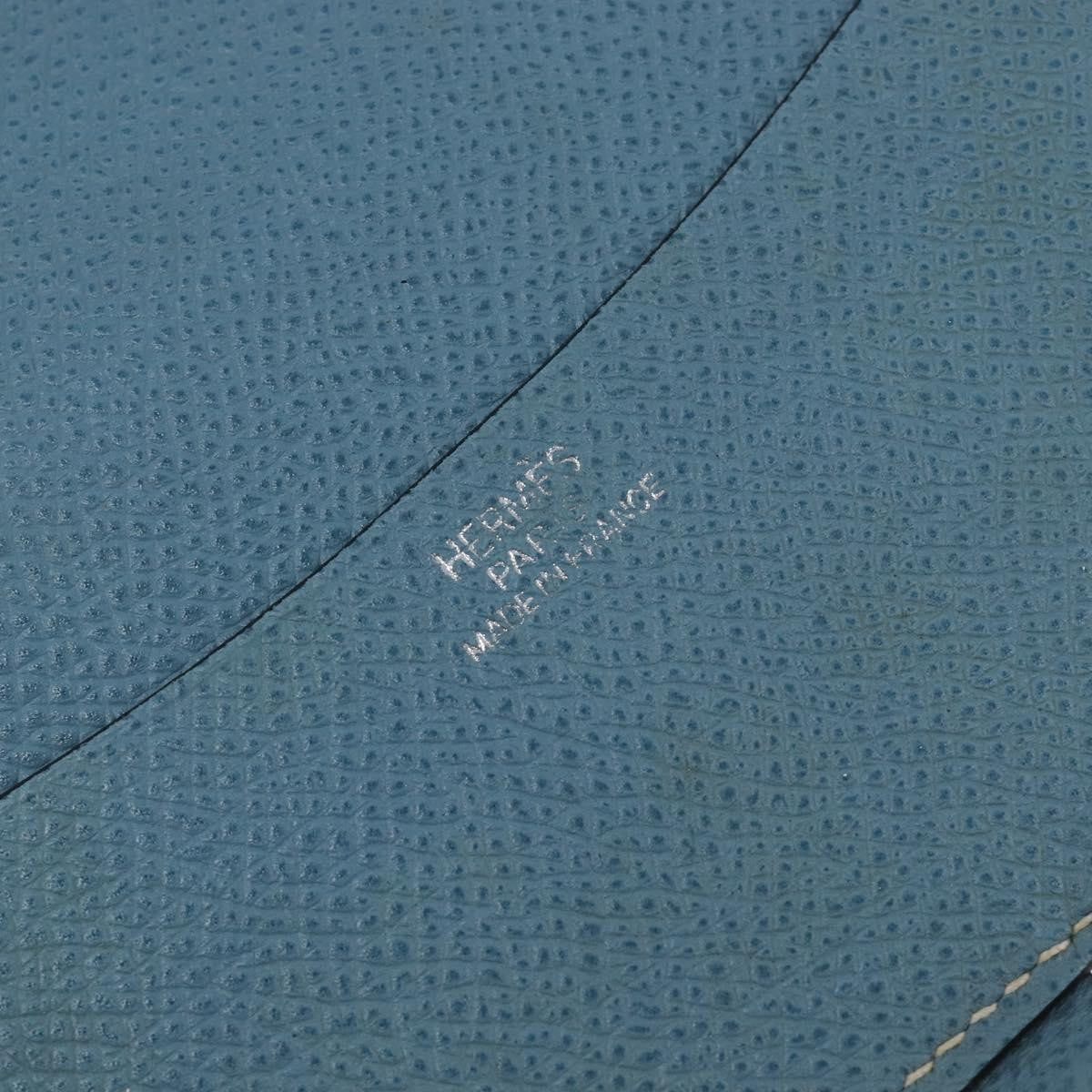 Hermes Vision Agenda Cover Leather, Blue, Leather, Briefcase