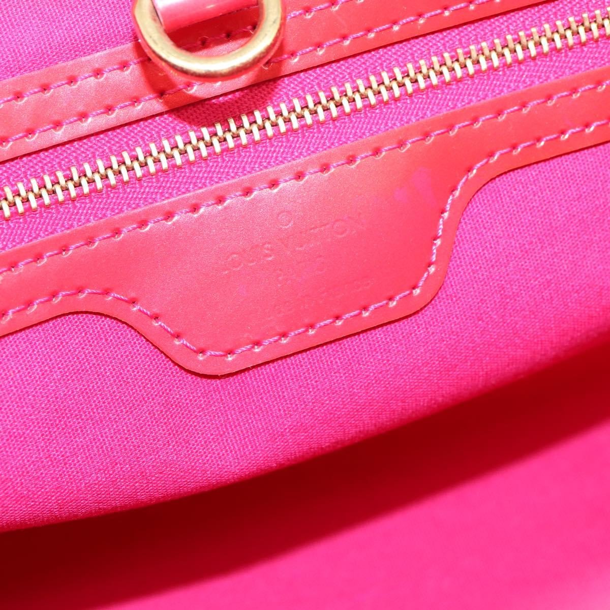 Louis Vuitton Wilshire Monogram Vernis, Pink, Patent Leather, Tote Bag