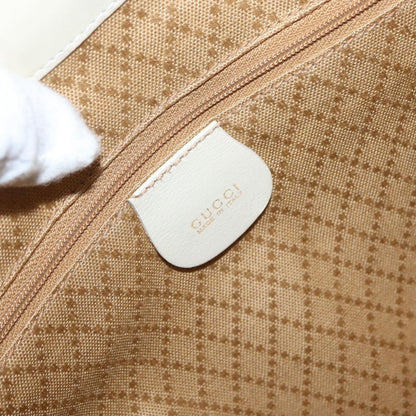 Gucci Vintage Bamboo Leather, Gold, Leather, Backpack