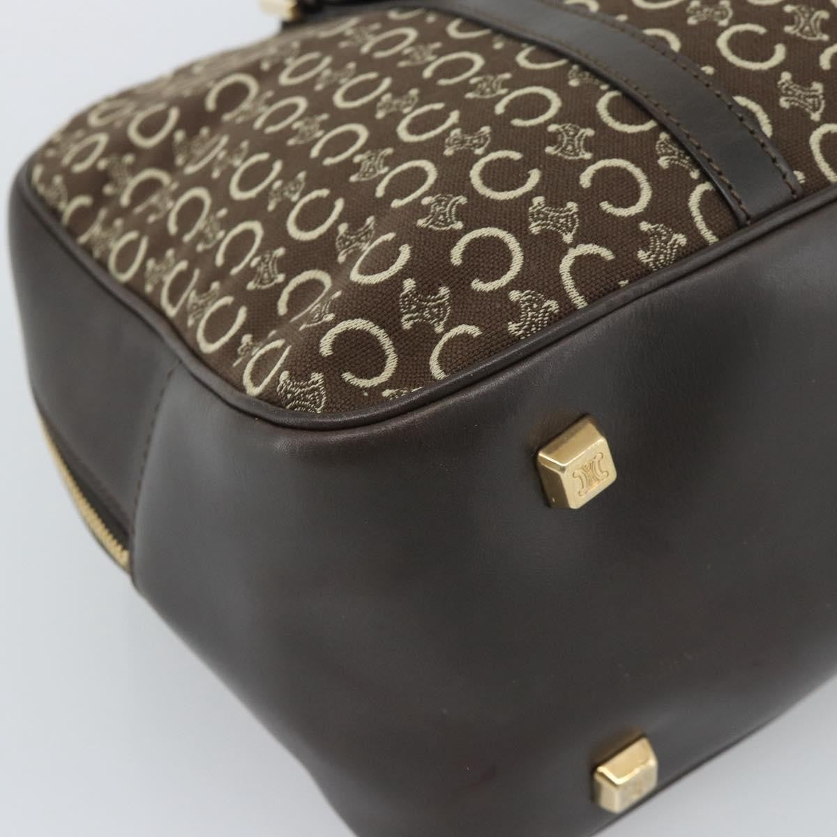 Celine C Macadam Canvas and Leather, Brown, Canvas, Handbag