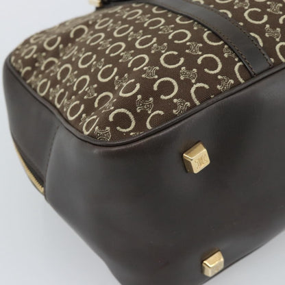 Celine C Macadam Canvas and Leather, Brown, Canvas, Handbag