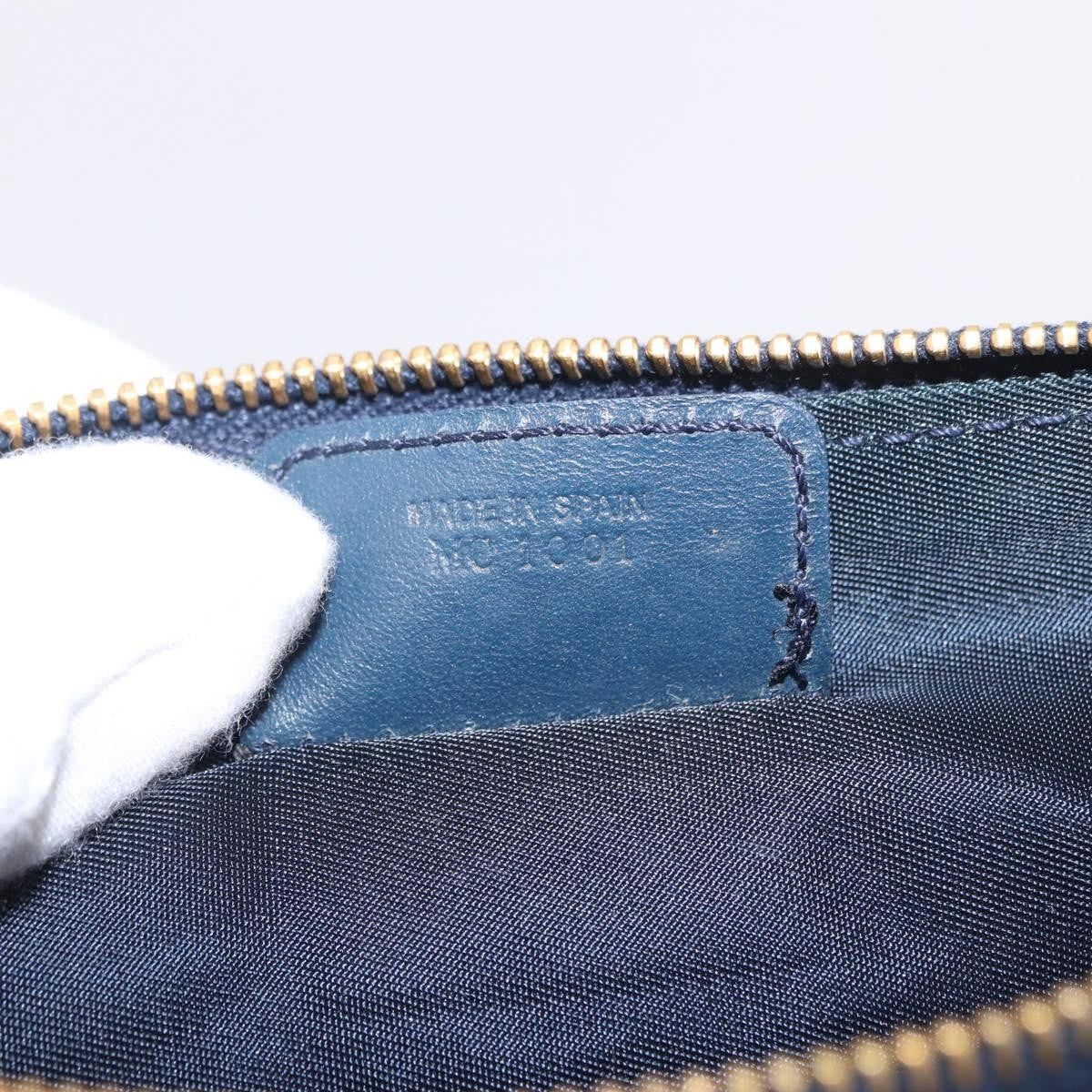 Christian Dior Vintage Saddle Bag Canvas, Navy, Canvas, Clutch