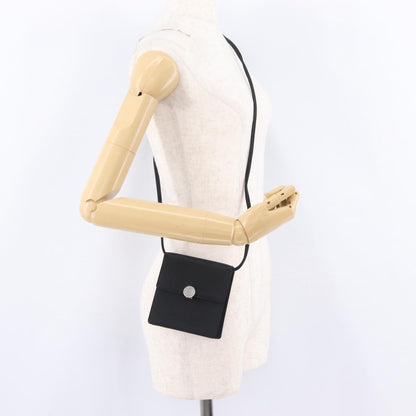 Bvlgari Shoulder Satin, Black, Satin, Shoulder Bag