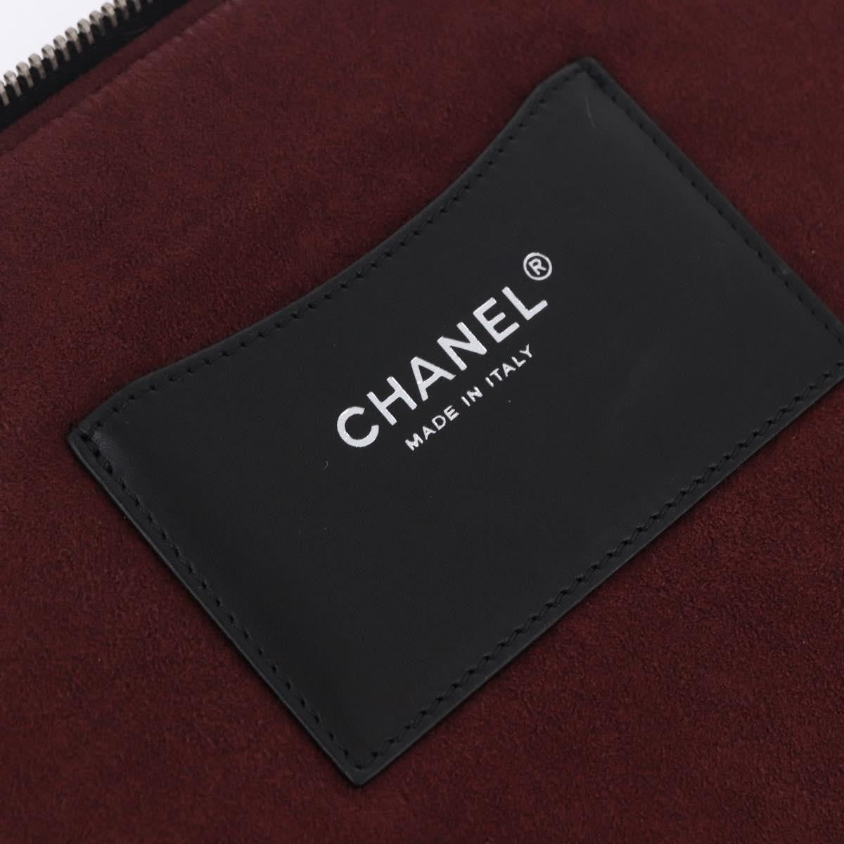 Chanel Zip Around iPad Case Quilted Lambskin, Black, Leather, Tech Accessory