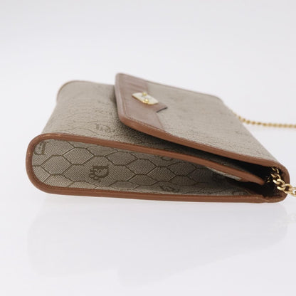 Christian Dior Vintage Honeycomb Canvas, Beige, Canvas, Shoulder Bag