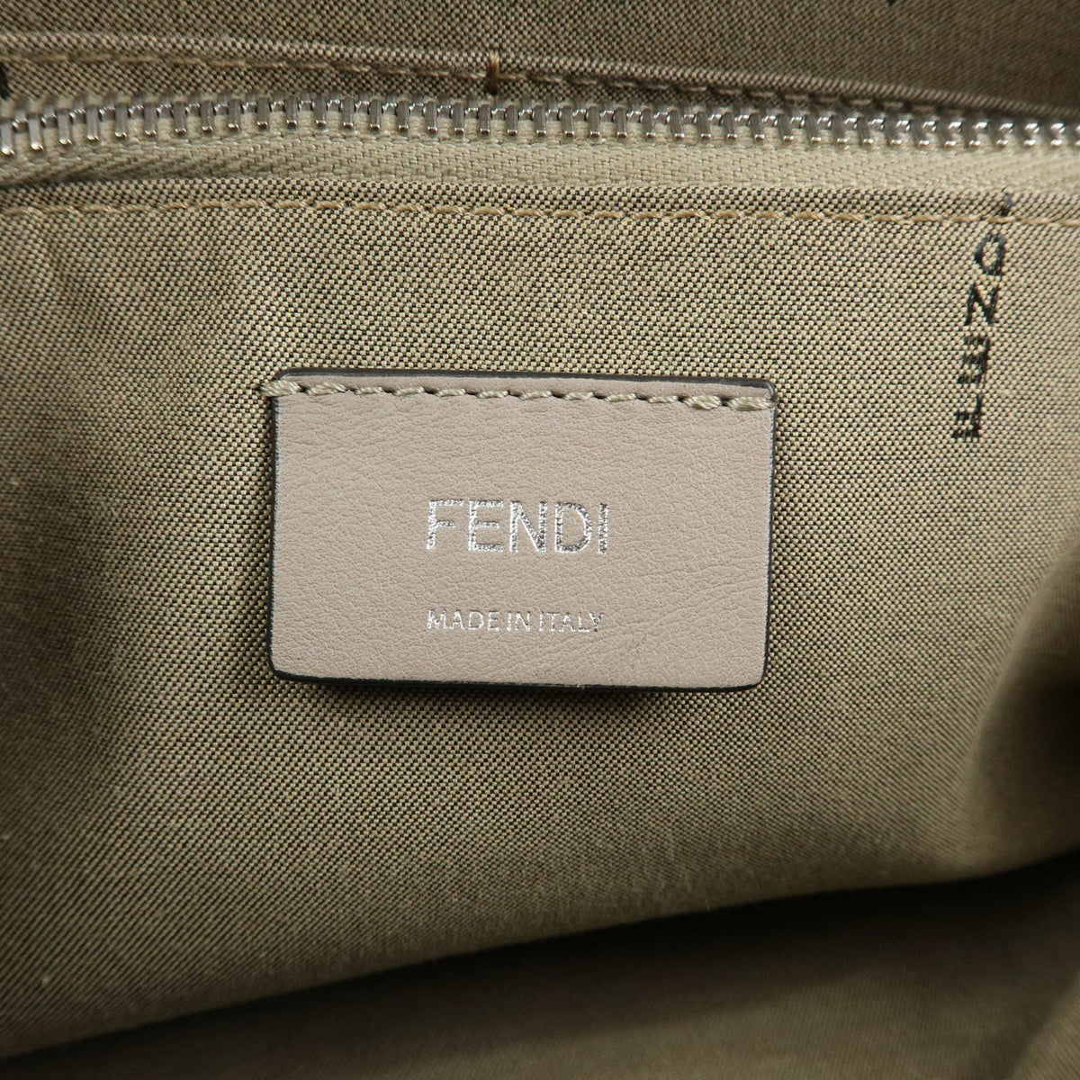 Fendi By The Way Satchel Leather, Beige, Leather, Handbag
