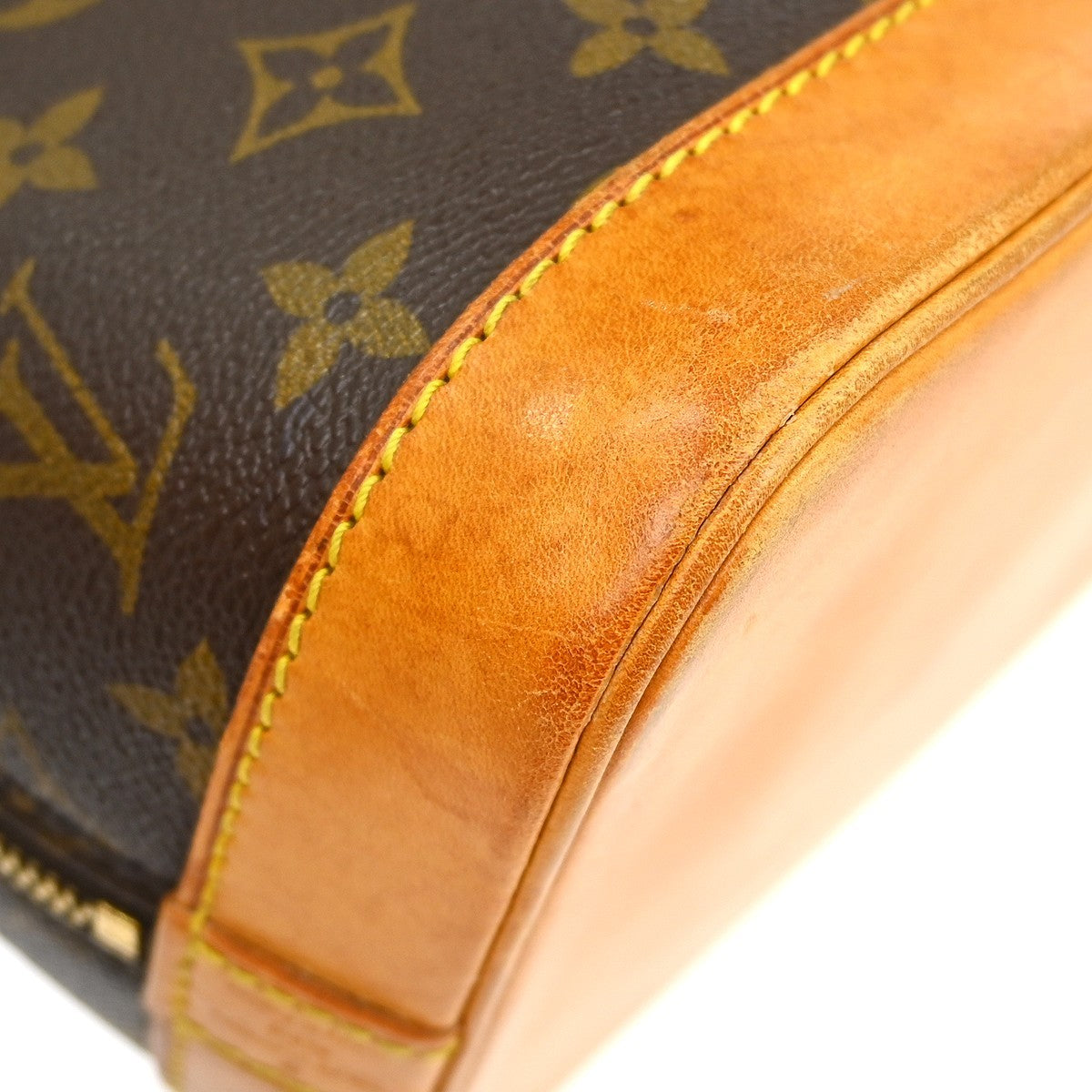 Louis Vuitton Alma Monogram, Brown, Canvas, Handbag