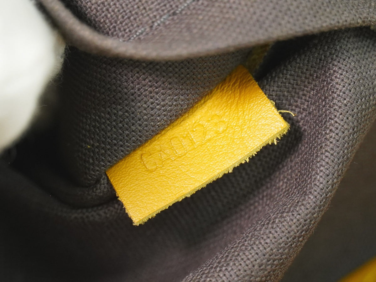 Louis Vuitton Tadao Damier Infini Leather, Yellow, Leather, Handbag