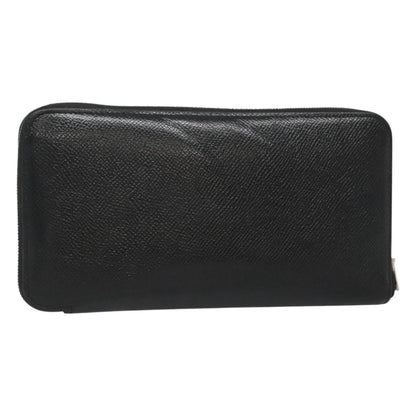 Hermes Azap Zip Around Silk'in Epsom, Black, Leather, Wallet