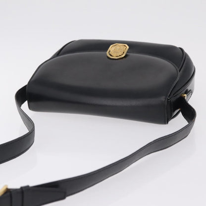 Celine Shoulder Leather, Black, Leather, Shoulder Bag