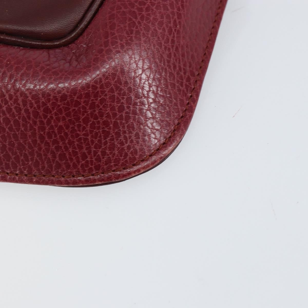 Cartier Must de Cartier Clutch Leather, Burgundy, Leather, Clutch