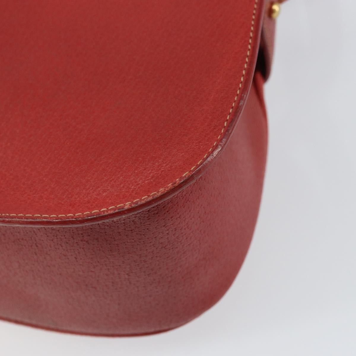 Gucci Vintage Leather, Red, Leather, Shoulder Bag