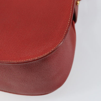Gucci Vintage Leather, Red, Leather, Shoulder Bag