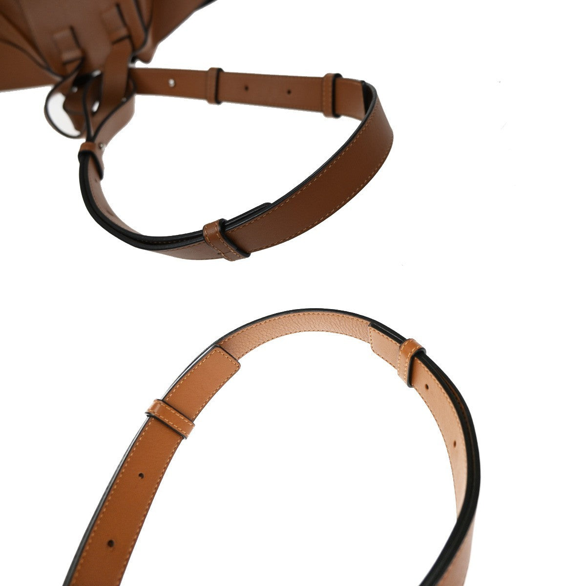Loewe Hammock Leather, Brown, Leather, Handbag