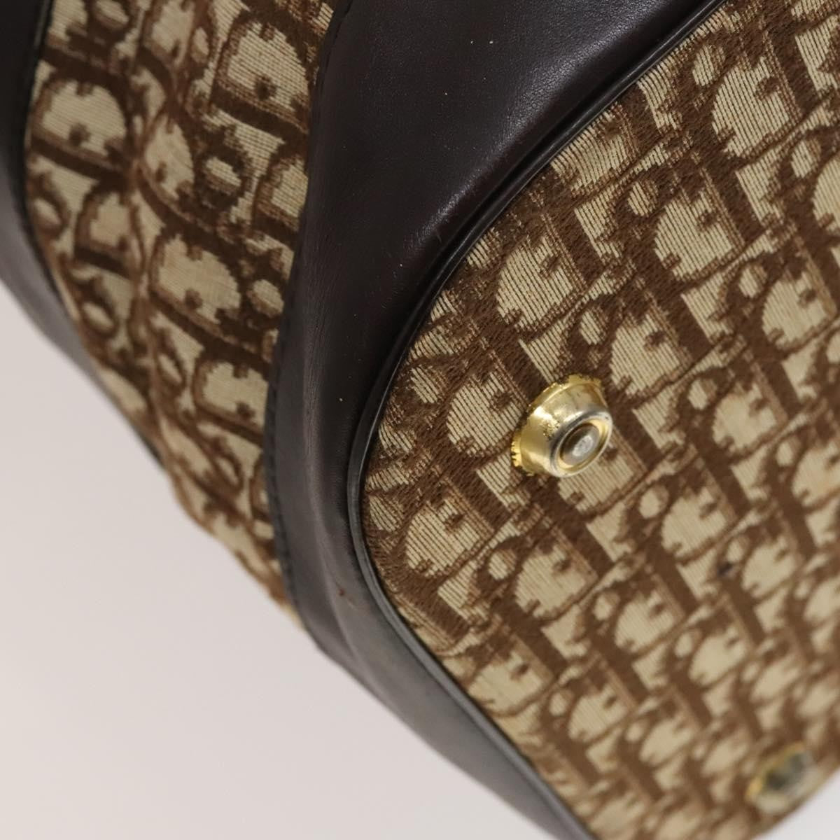 Christian Dior Vintage Trotter Street Chic Pocket Hobo Diorissimo Canvas, Brown, Canvas, Shoulder Bag