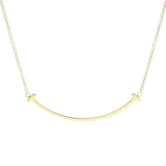 Tiffany & Co. T Smile Pendant 18K Yellow Gold, Gold, Yellow Gold, Necklace