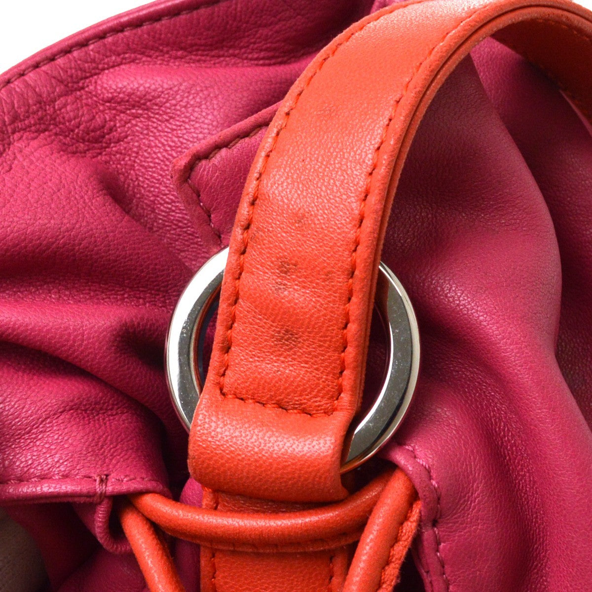 Loewe Flamenco Leather, Pink, Leather, Shoulder Bag