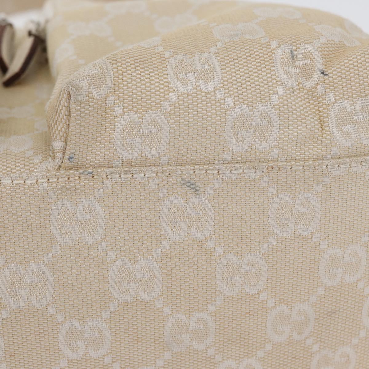 Gucci Double Pocket Tote GG Canvas and leather, Ecru, Canvas, Handbag