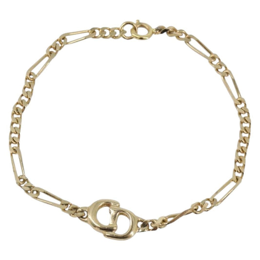 Christian Dior Vintage logo Metal, Gold, Metal, Bracelet