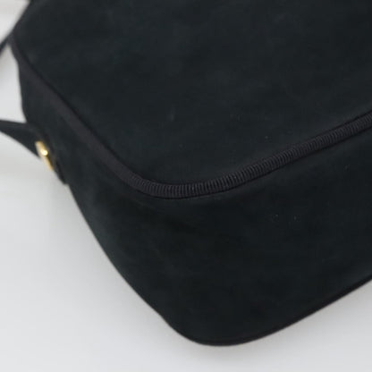 Salvatore Ferragamo Vara Bow camera Suede, Navy, Suede, Shoulder Bag