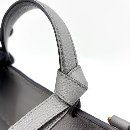 Gucci GG Marmont Top Handle Leather, Gray, Leather, Handbag