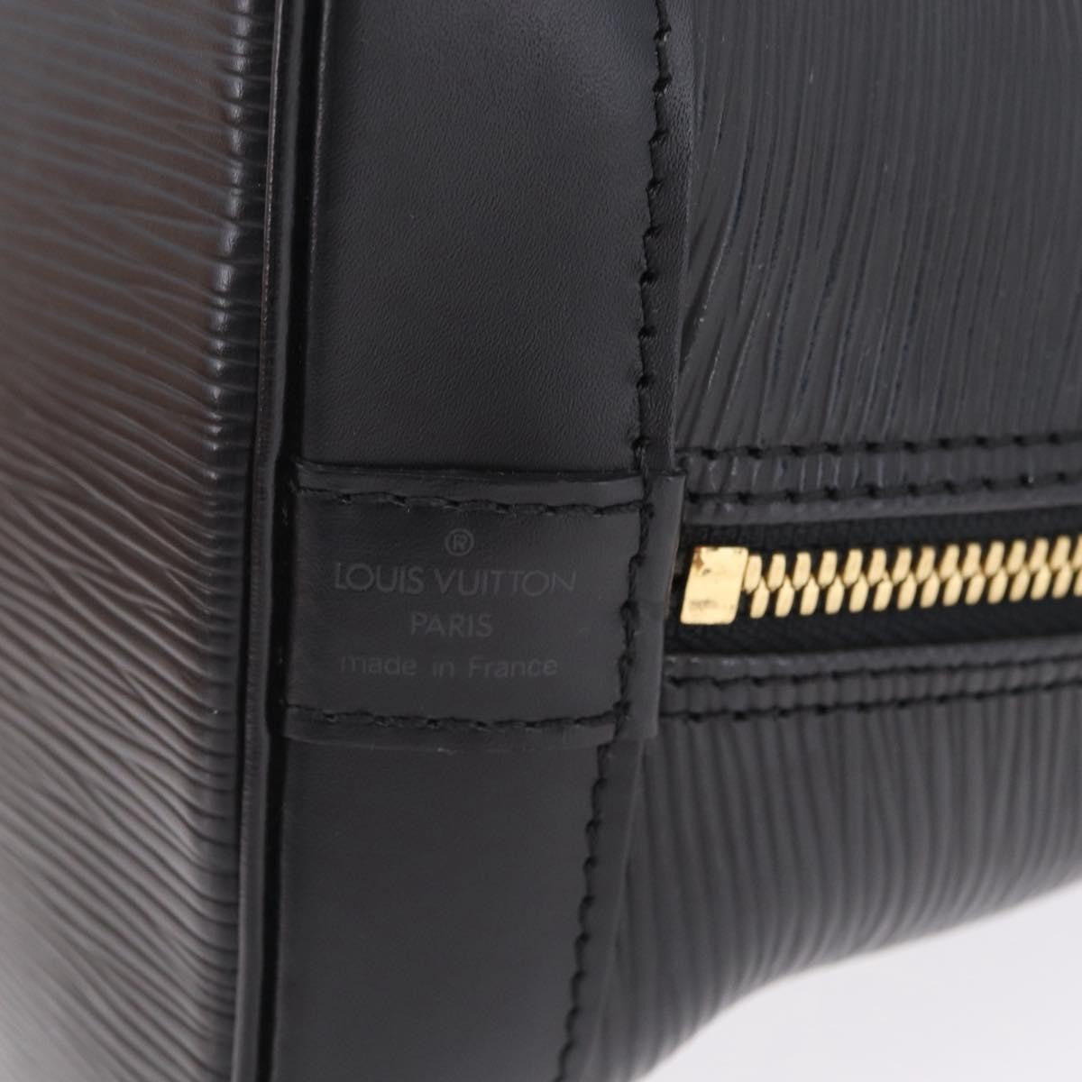Louis Vuitton Alma Epi Leather, Black, Leather, Handbag