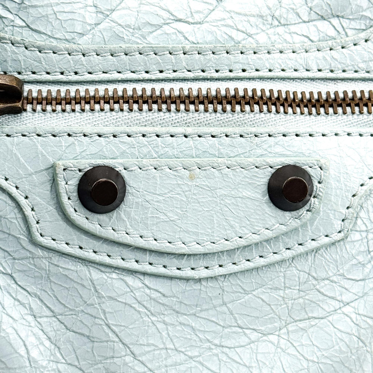 Balenciaga City Leather, Blue, Other, Handbag