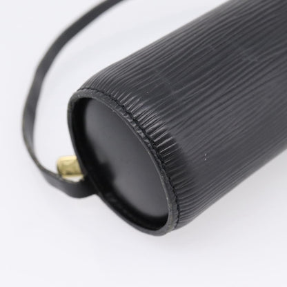 Louis Vuitton Soufflot Pochette Epi Leather, Black, Leather, Clutch