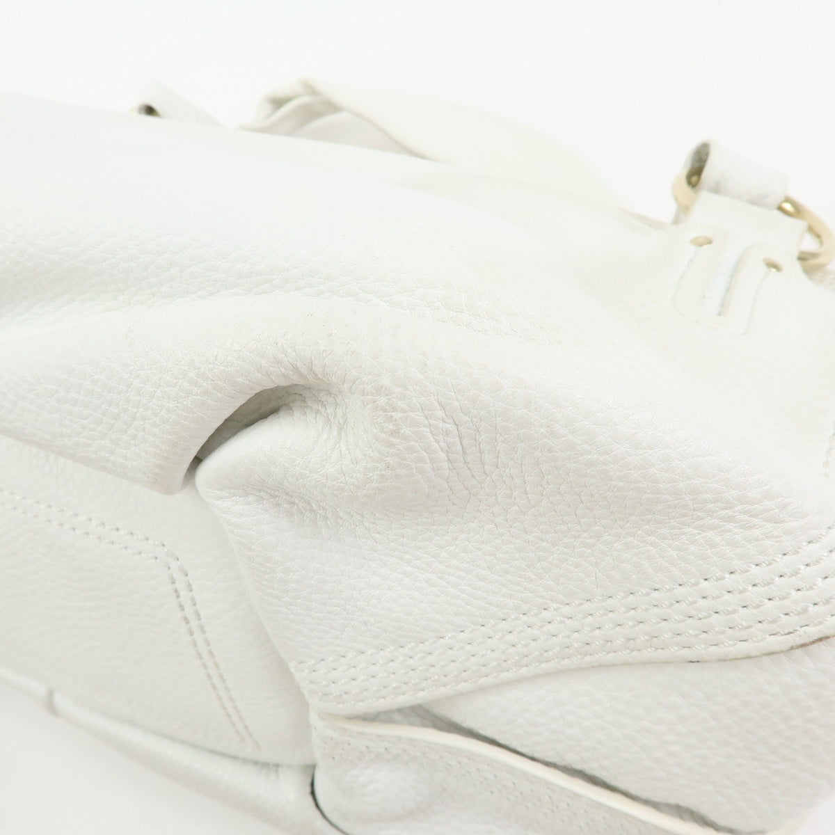 Celine Bittersweet Leather, White, Leather, Handbag