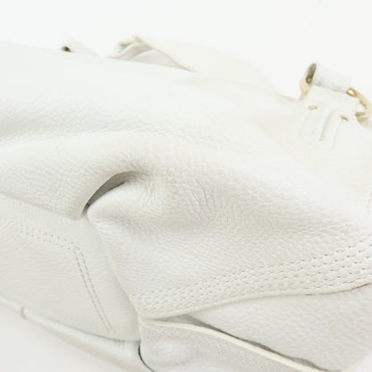 Celine Bittersweet Leather, White, Leather, Handbag