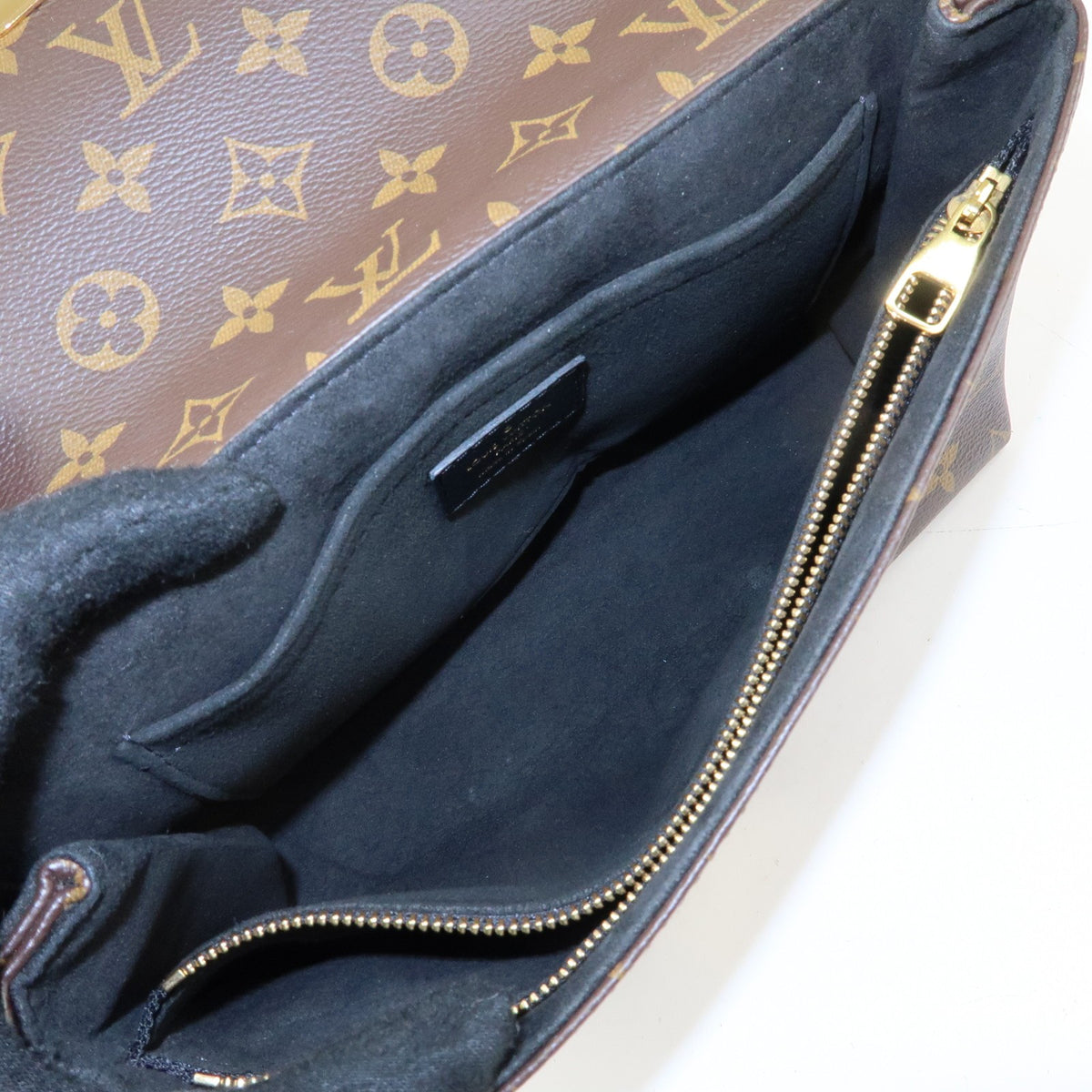 Louis Vuitton Saint Placide Monogram Canvas and Leather, Brown, Canvas, Handbag