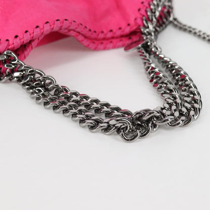 Stella McCartney Falabella Fold Over Suede, Pink, Suede, Shoulder Bag
