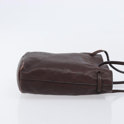 Miu Miu Aviator Bucket Leather, Brown, Leather, Handbag