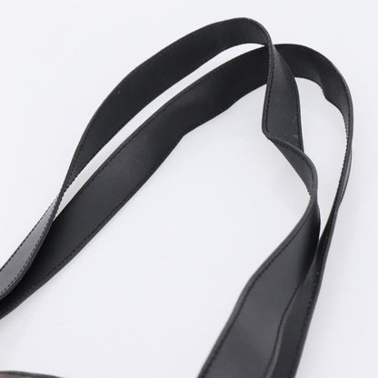 Celine Vintage Macadam Shopper Coated Canvas, Black, PVC, Tote Bag