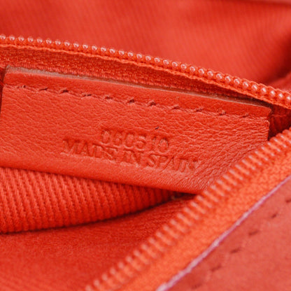 Loewe Anagram Leather, Red, Suede, Tote Bag