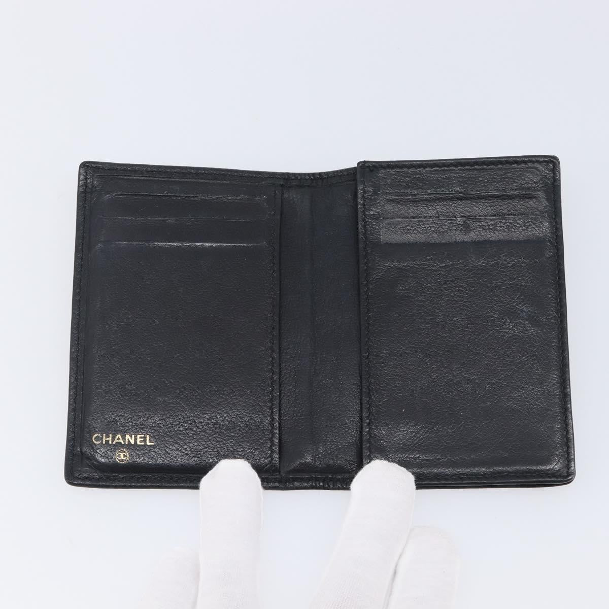 Chanel Timeless Bifold Card Case Caviar, Black, Leather, Card Holder