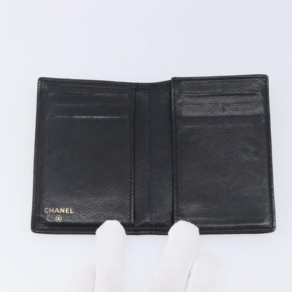 Chanel Timeless Bifold Card Case Caviar, Black, Leather, Card Holder