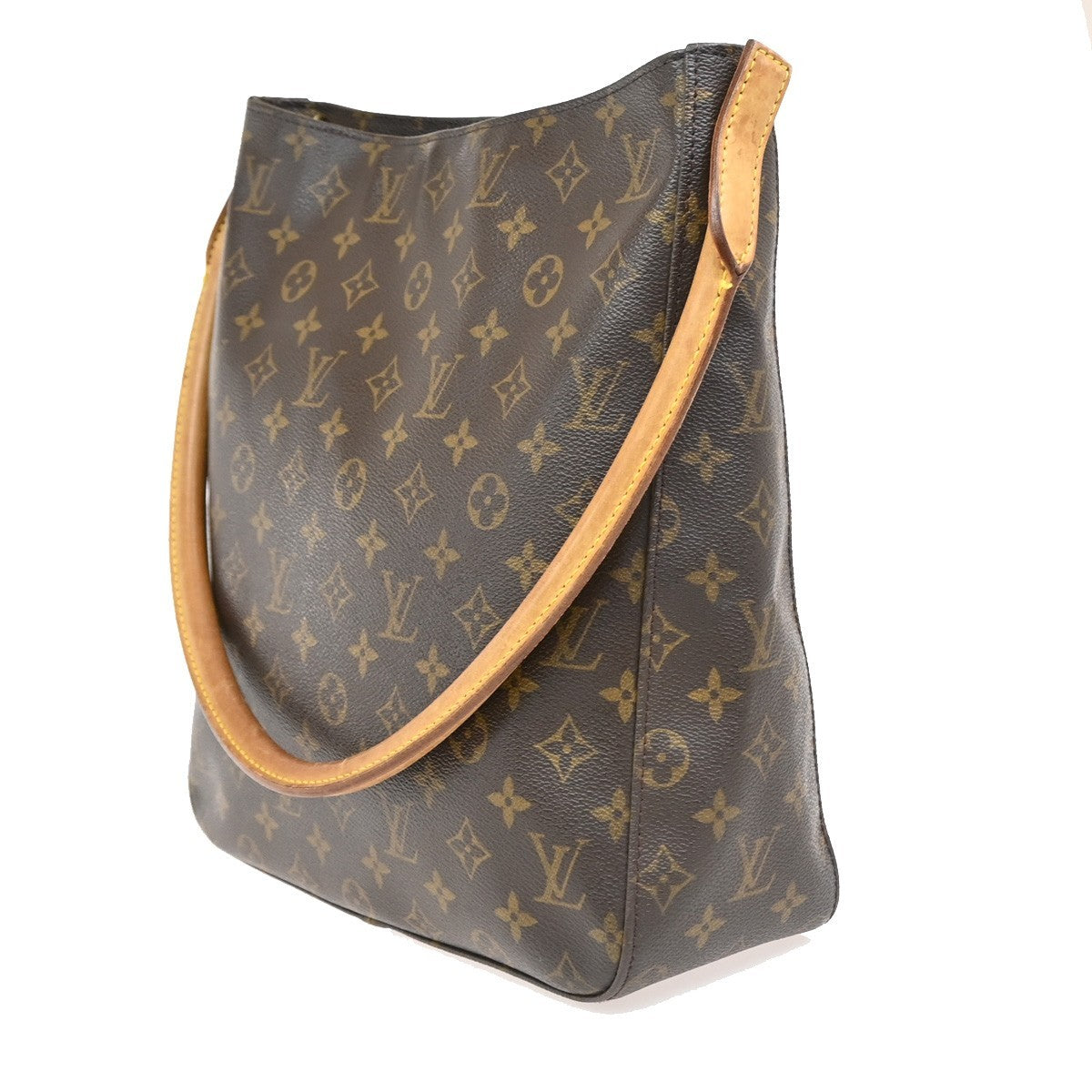 Louis Vuitton Looping Monogram Canvas, Brown, Canvas, Handbag
