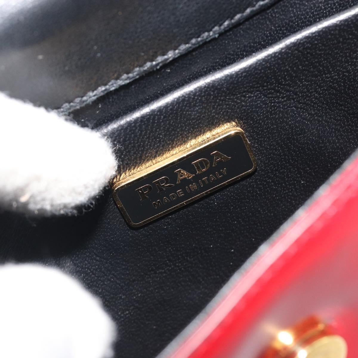 Prada Bow Top handle Leather, Red, Leather, Handbag