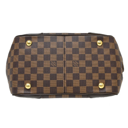Louis Vuitton Verona Damier Ebene, Brown, Canvas, Tote Bag