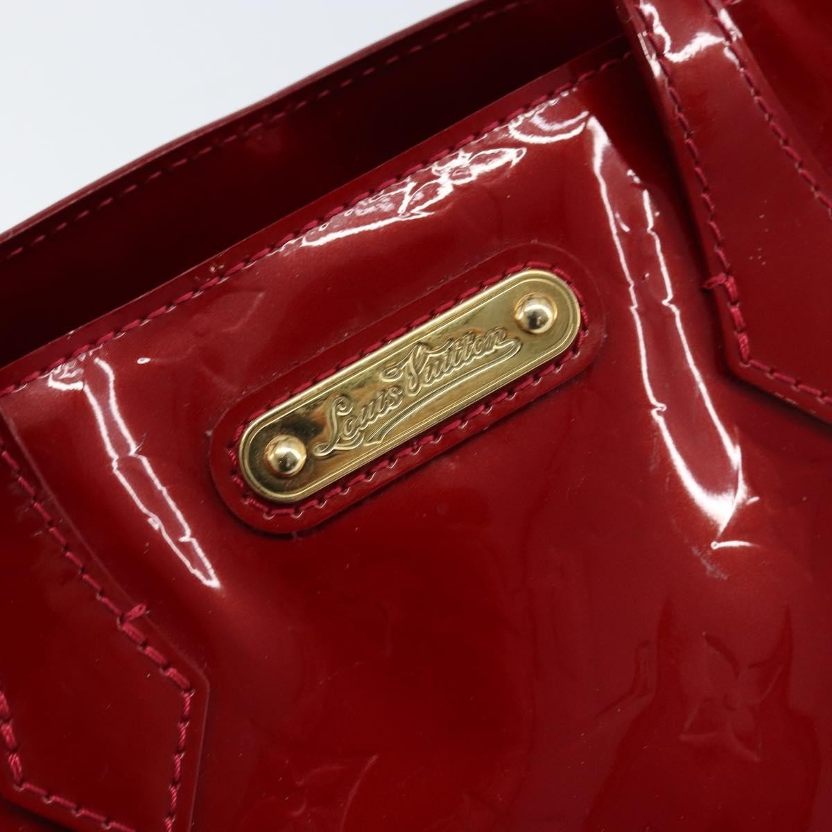 Louis Vuitton Wilshire Monogram Vernis, Red, Patent Leather, Handbag