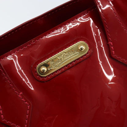 Louis Vuitton Wilshire Monogram Vernis, Red, Patent Leather, Handbag