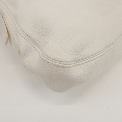 Bottega Veneta Shoulder Leather, White, Leather, Shoulder Bag