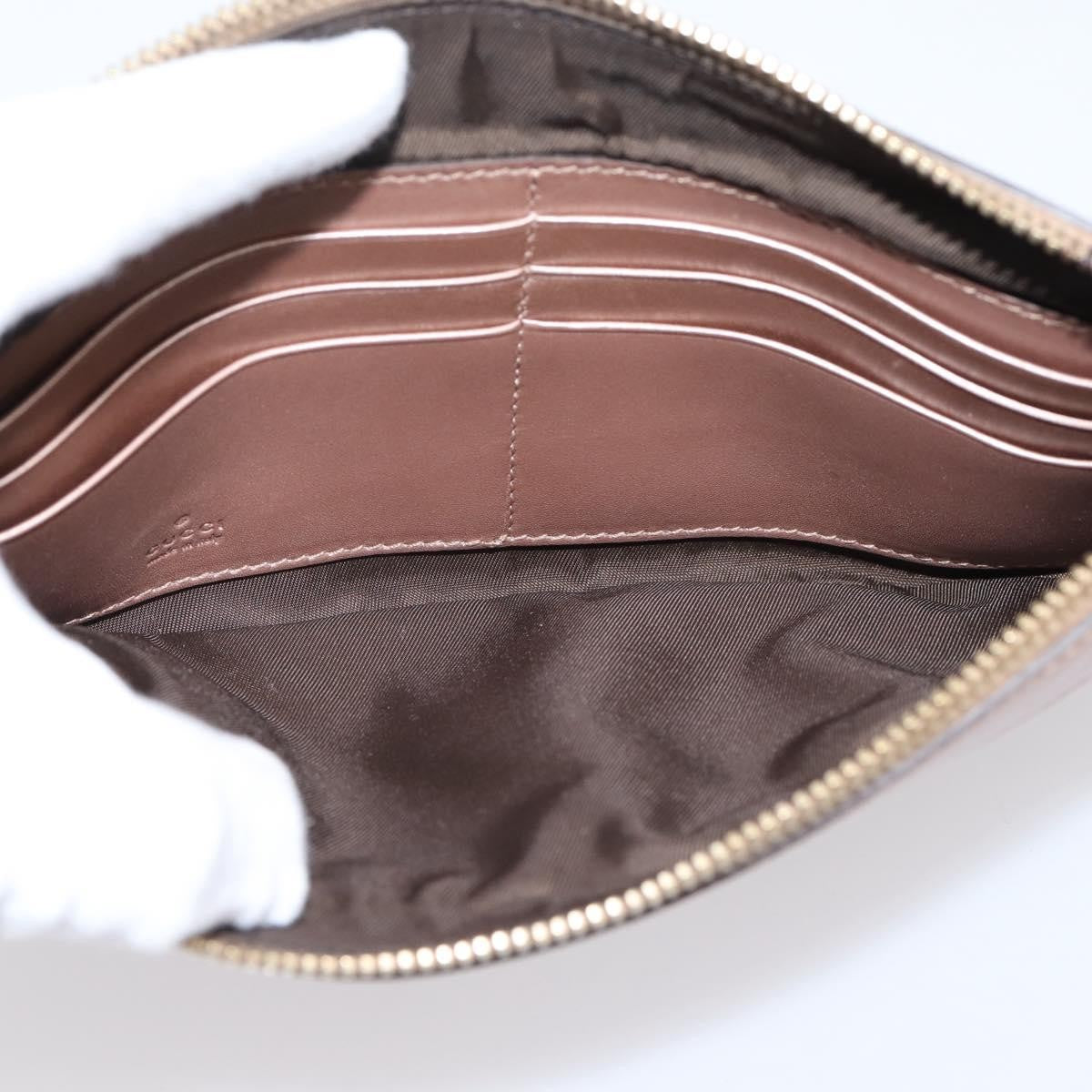 Gucci Heart Wristlet Guccissima Leather, Pink, Leather, Clutch