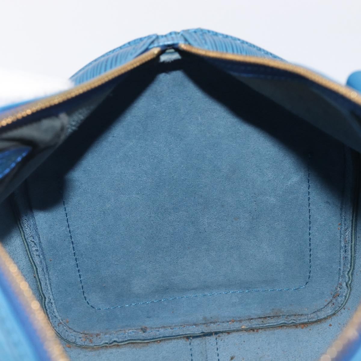 Louis Vuitton Speedy Epi Leather, Blue, Leather, Handbag