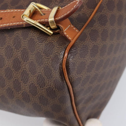 Celine Vintage Macadam Canvas, Brown, Canvas, Backpack