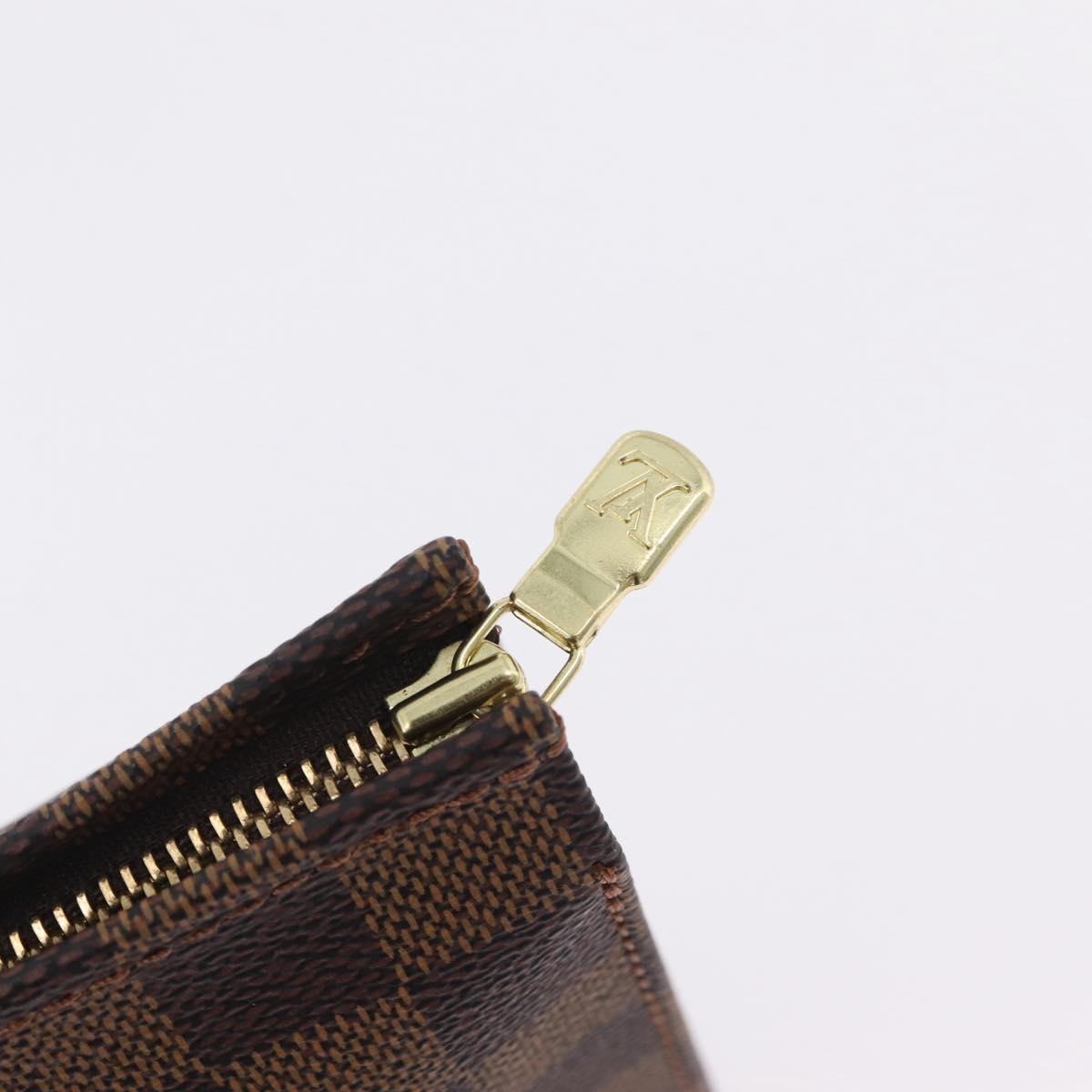 Louis Vuitton Toiletry Pouch Damier, Brown, Canvas, Clutch