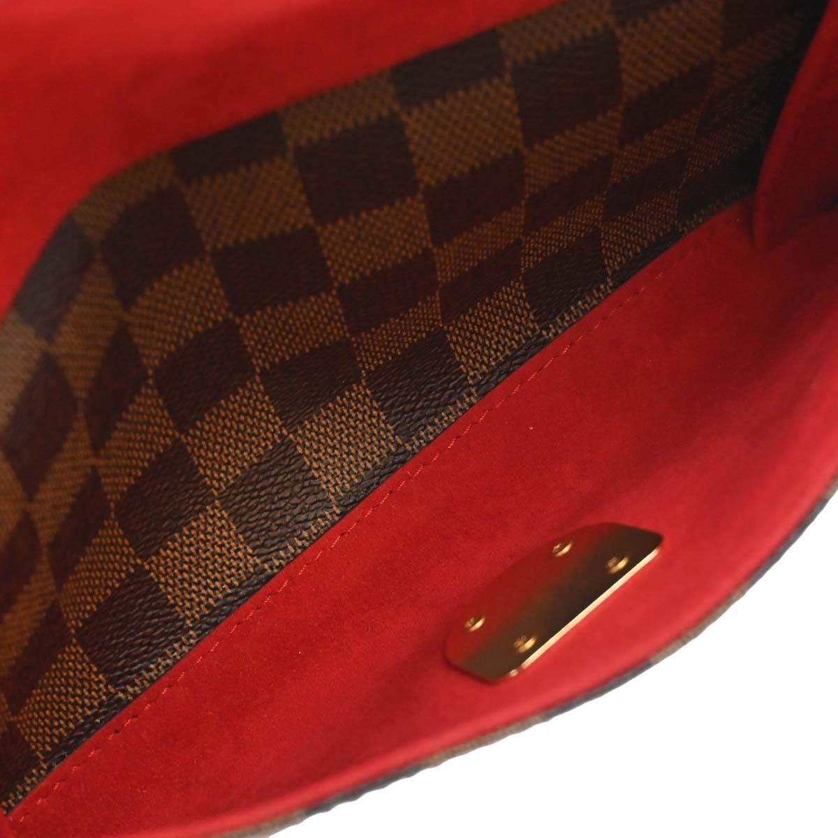 Louis Vuitton Ravello Damier Ebene, Brown, Canvas, Shoulder Bag